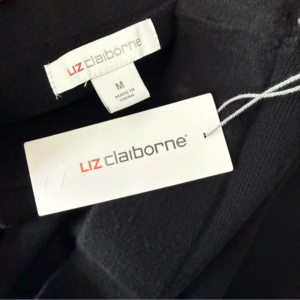 Liz Claiborne Elegant Black A-Line Skirt